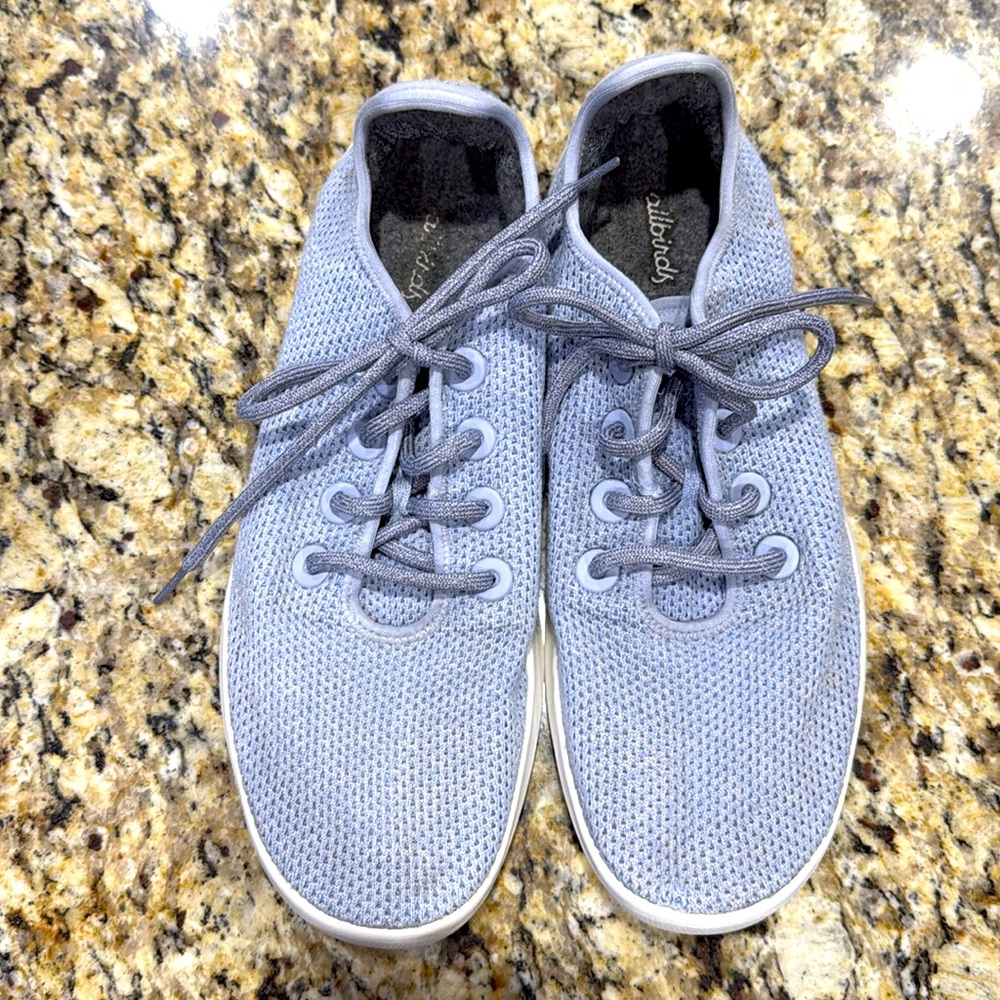 Allbirds men's baby blue size 11 Tree Runners Everyday Sneakers